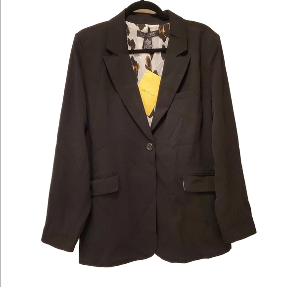 New Plus Size Black Blazer from QVC Size 16 - Picture 1 of 6